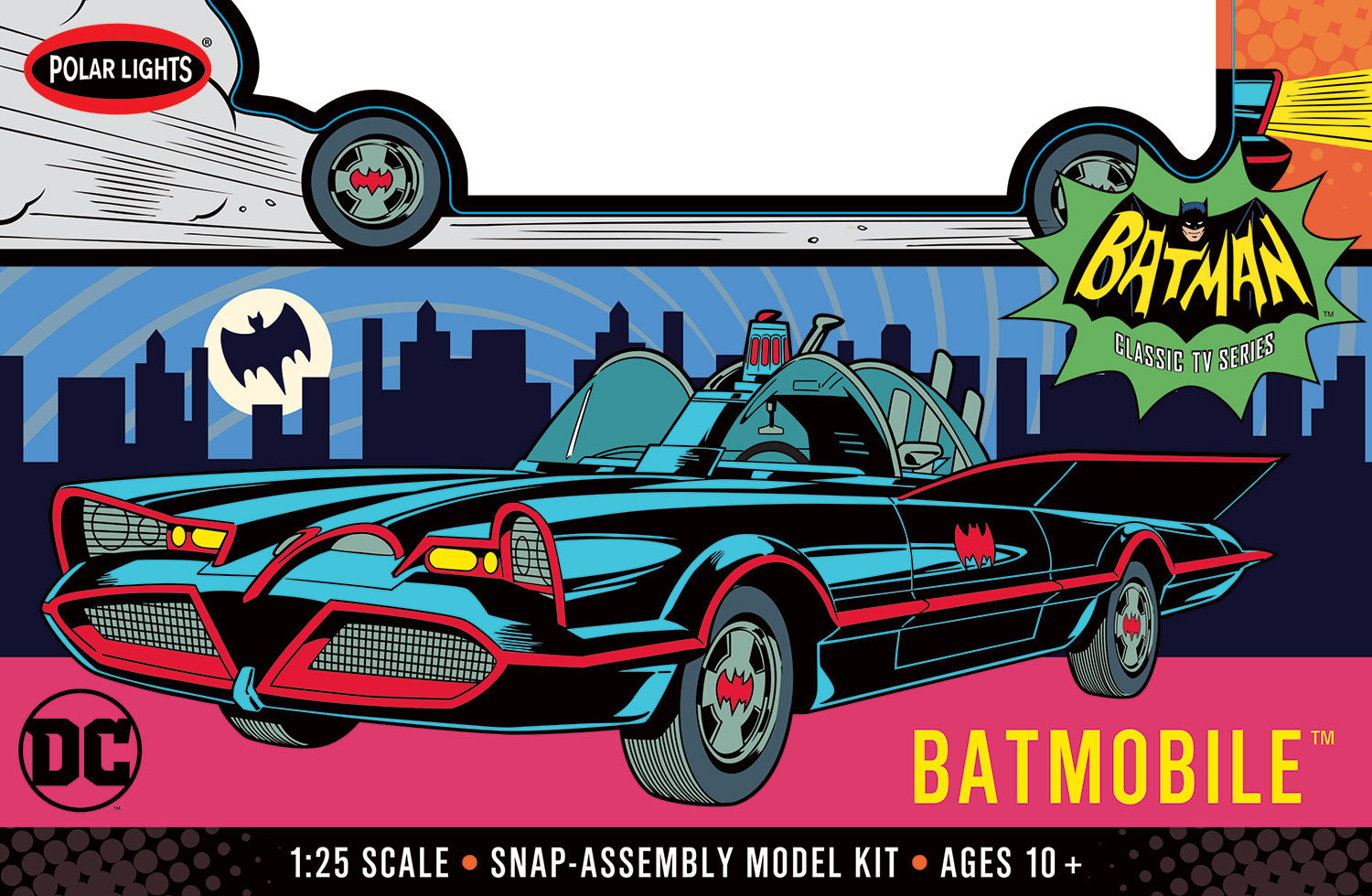 Polar Lights TV Batmobile Snap 1:25 Scale Snap Kit