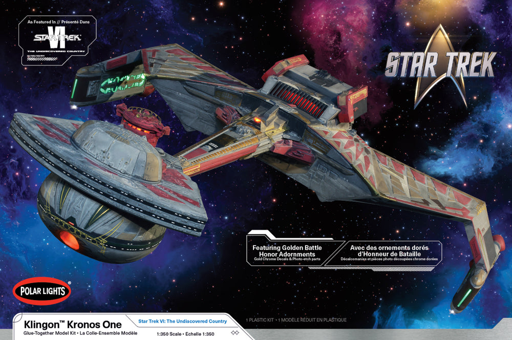Polar Lights Star Trek 6: The Undiscovered Country Klingon Kronos 1 1:350 Scale Model Kit - Auto World Store