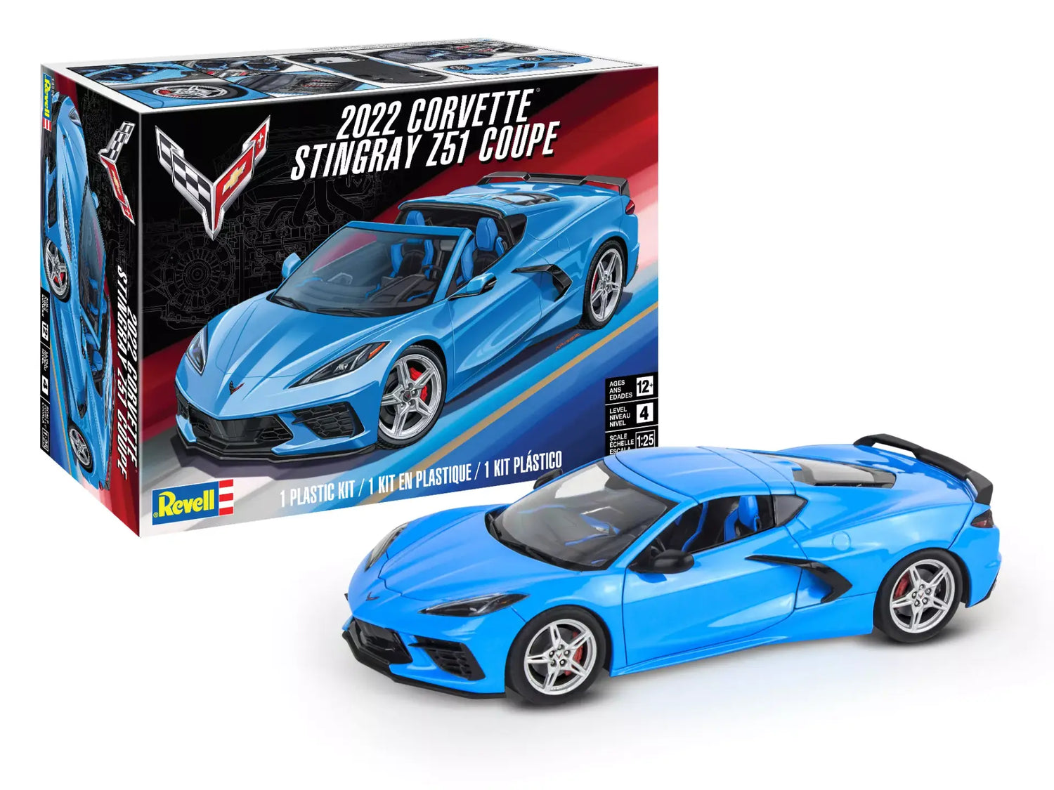 Revell 2022 Corvette Stingray Z51 Coupe 1:25 Scale Model Kit