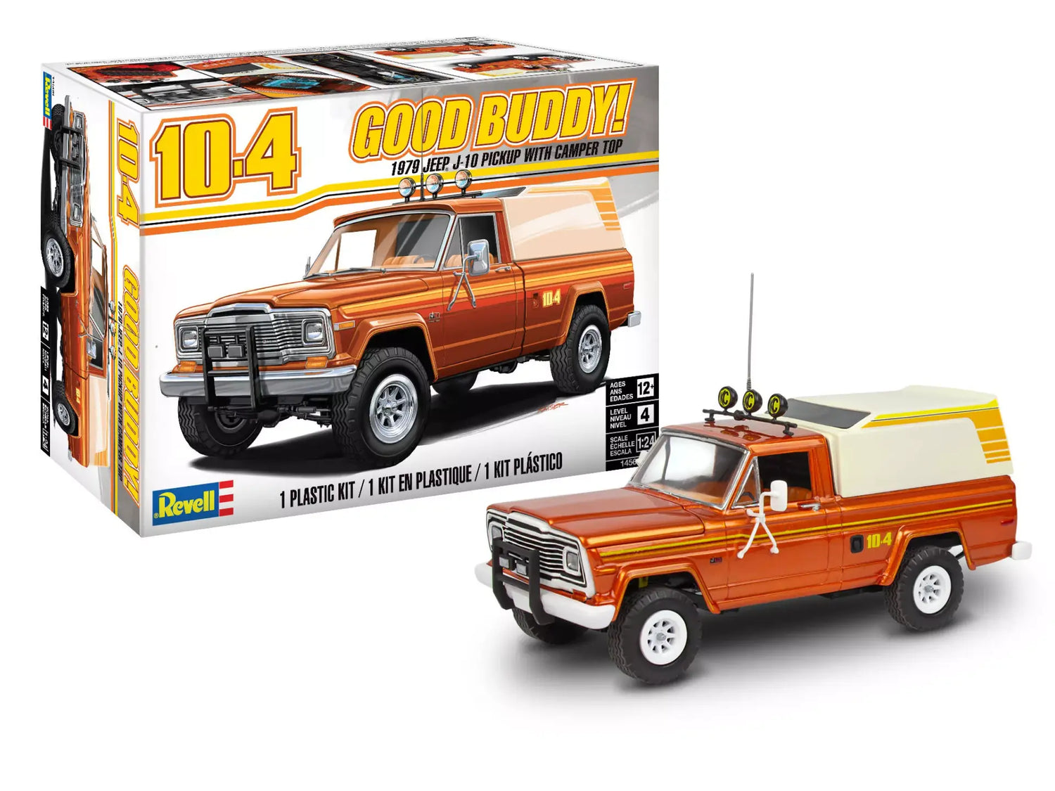 Revell 1979 Jeep J-10 Pickup with Camper Top 1:24 Scale Model Kit