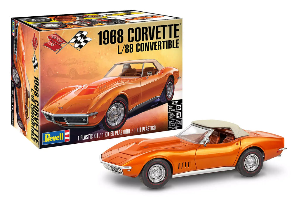 Revell 1968 Corvette L-88 Roadster 1:25 Scale Model Kit