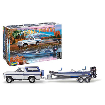 Revell 1980 Ford Bronco with Bass Boat 1:24 Scale Model Kit