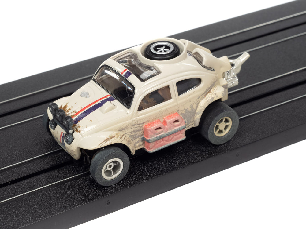 Auto World Xtraction 1965 Volkswagen Baja Bug White HO Scale Slot Car