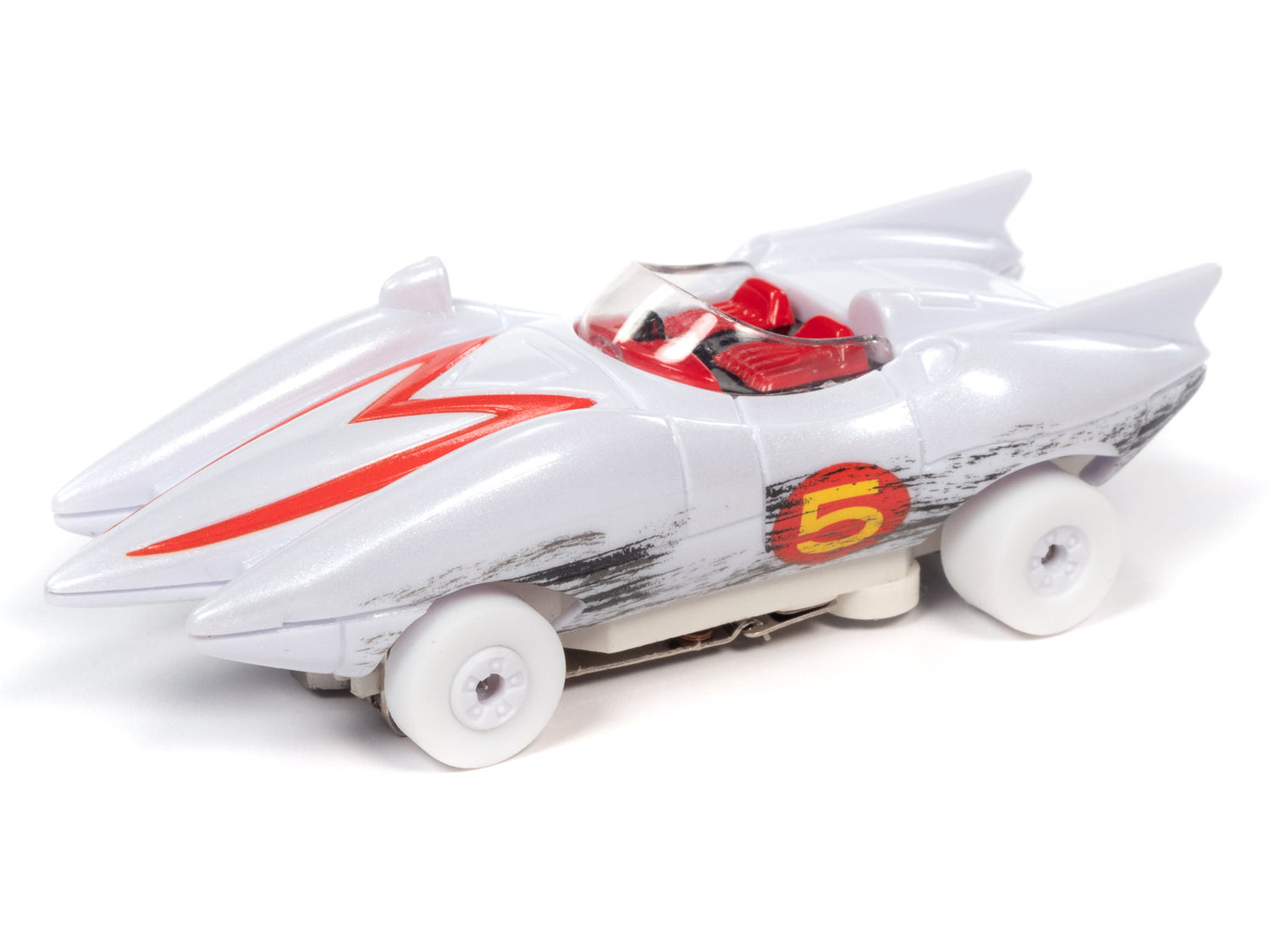 Auto World Thunderjet Speed Racer - Mach 5 (Race Worn) iWheels HO Scale Slot Car