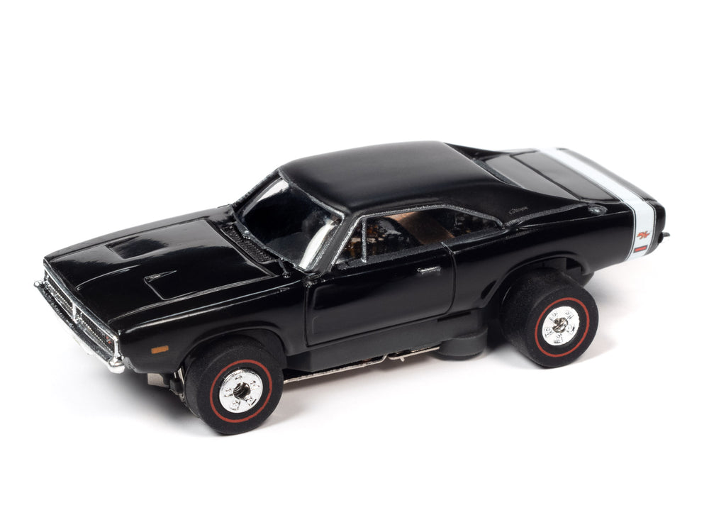 Auto World Thunderjet 1969 Dodge Charger R/T (Black) HO Scale Slot Car - Auto World Store