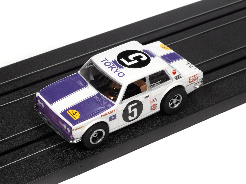 Auto World Xtraction 1970 Datsun 510 (White) HO Slot Car