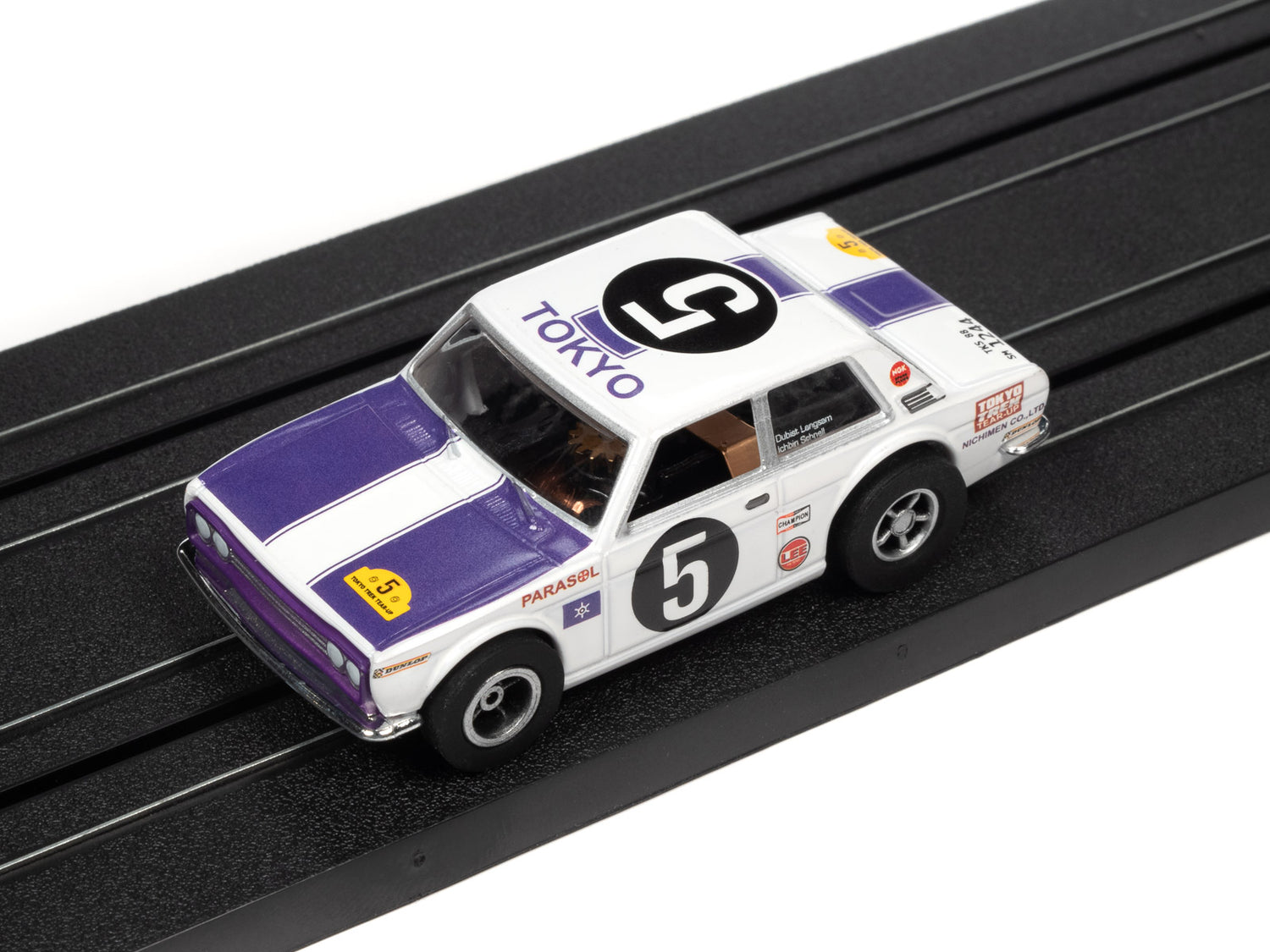 Auto World Xtraction 1970 Datsun 510 (White) HO Slot Car