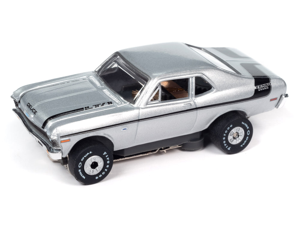 Auto World Thunderjet Yenko 1970 Chevrolet Nova (Silver) HO Slot Car