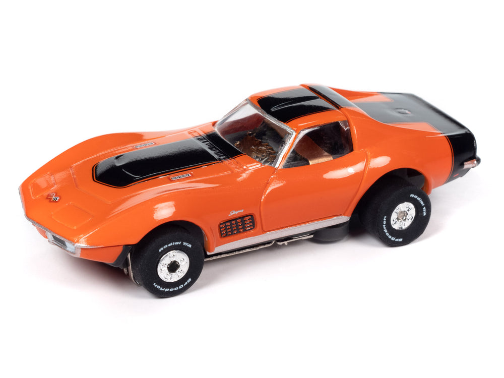 Auto World Thunderjet Baldwin Motion - 1970 Chevrolet Corvette (Red) HO Slot Car