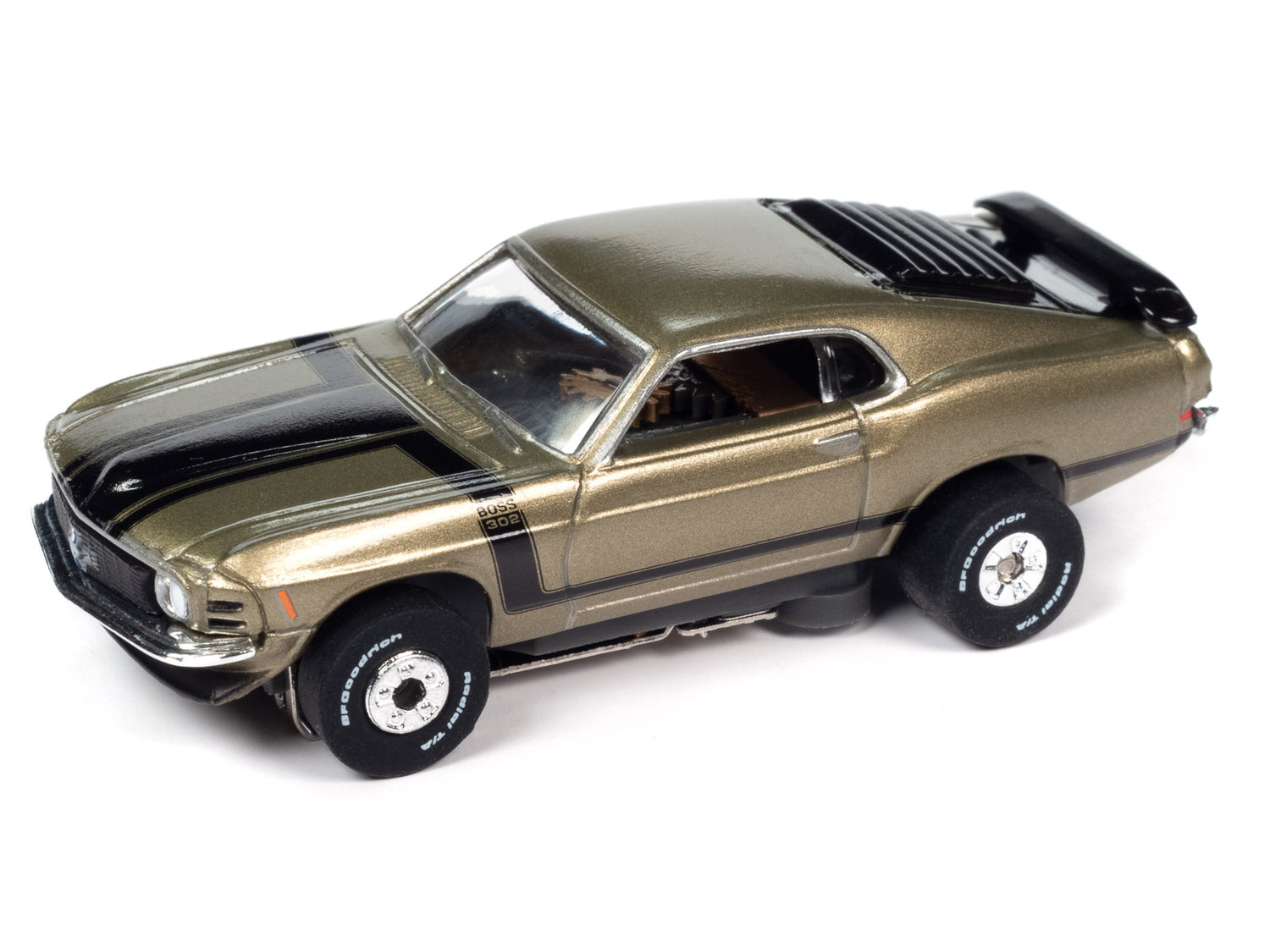 Auto World Thunderjet Tasca Ford 1970 Mustang Boss 302 (Green) HO Slot Car