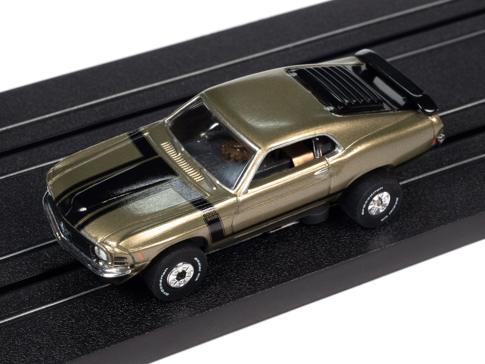 Auto World Thunderjet Tasca Ford 1970 Mustang Boss 302 (Green) HO Slot Car
