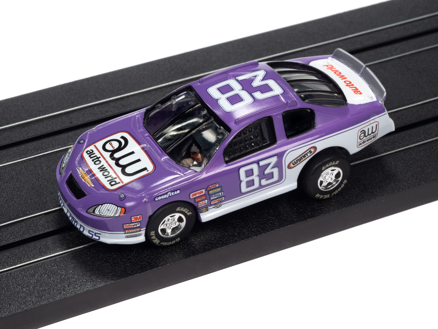 Auto World Super III 2008 Chevrolet MCSS Stock Car (Purple) HO Scale Slot Car