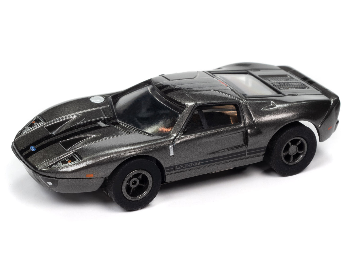 Auto World Xtraction 2005 Ford GT (Silver) HO Scale Slot Car