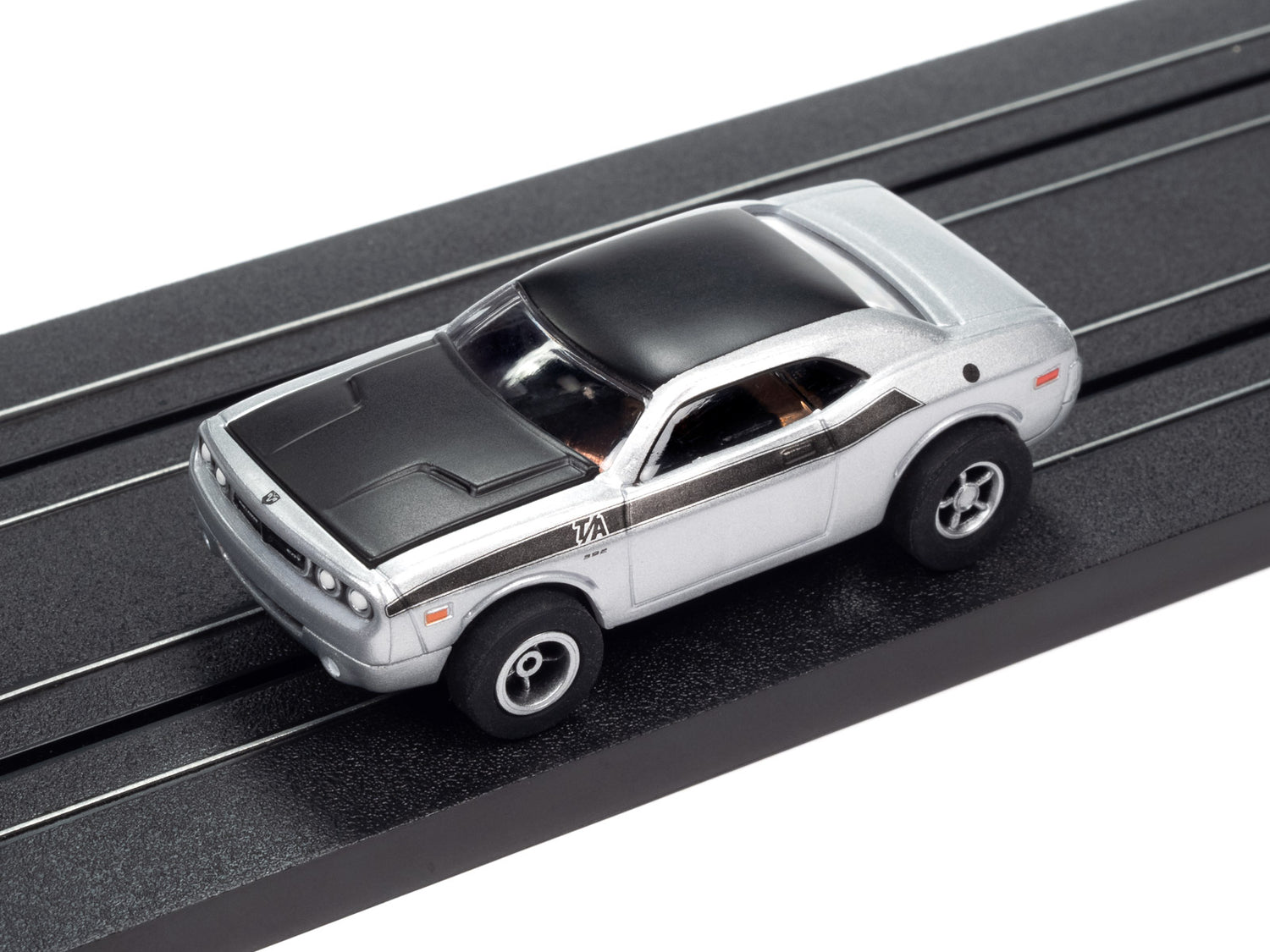 Auto World Xtraction 2012 Dodge Challenger (Silver) HO Scale Slot Car