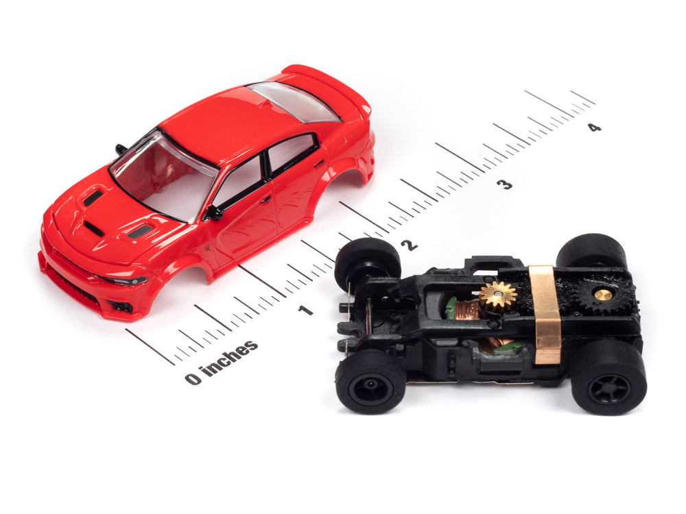 Auto World Xtraction 2021 Dodge Charger Hellcat Redeye (Red) HO Scale Slot Car