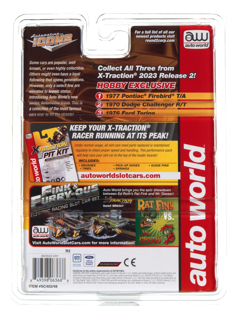 Auto World Xtraction 1970 Dodge Challenger HO Scale Slot Car