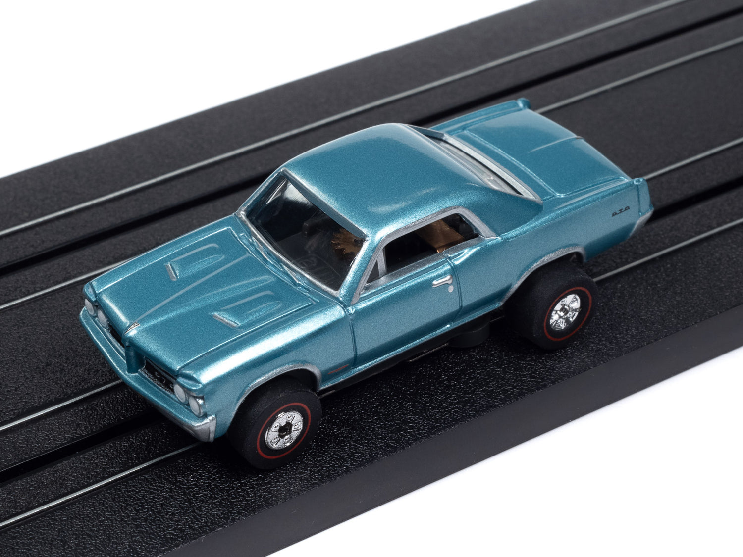 Auto World Thunderjet 1964 Pontiac GTO - Aquamarine Poly HO Scale Slot Car