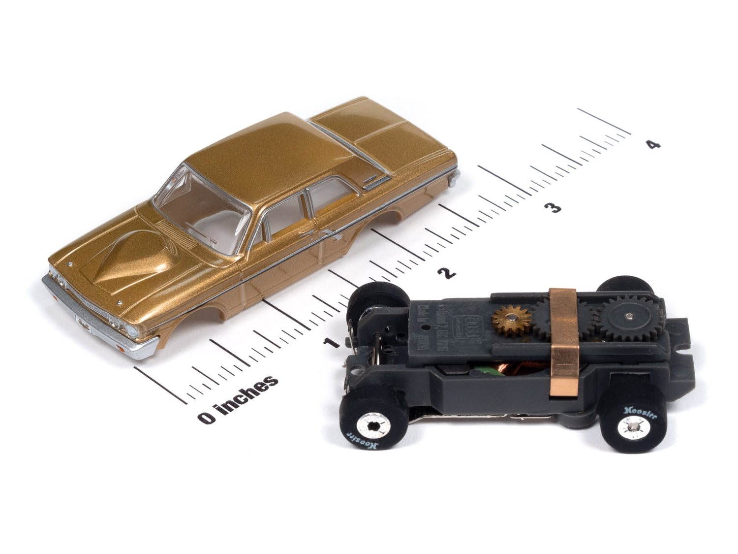 Auto World Thunderjet 1964 Ford Thunderbolt - Prairie Bronze HO Scale Slot Car