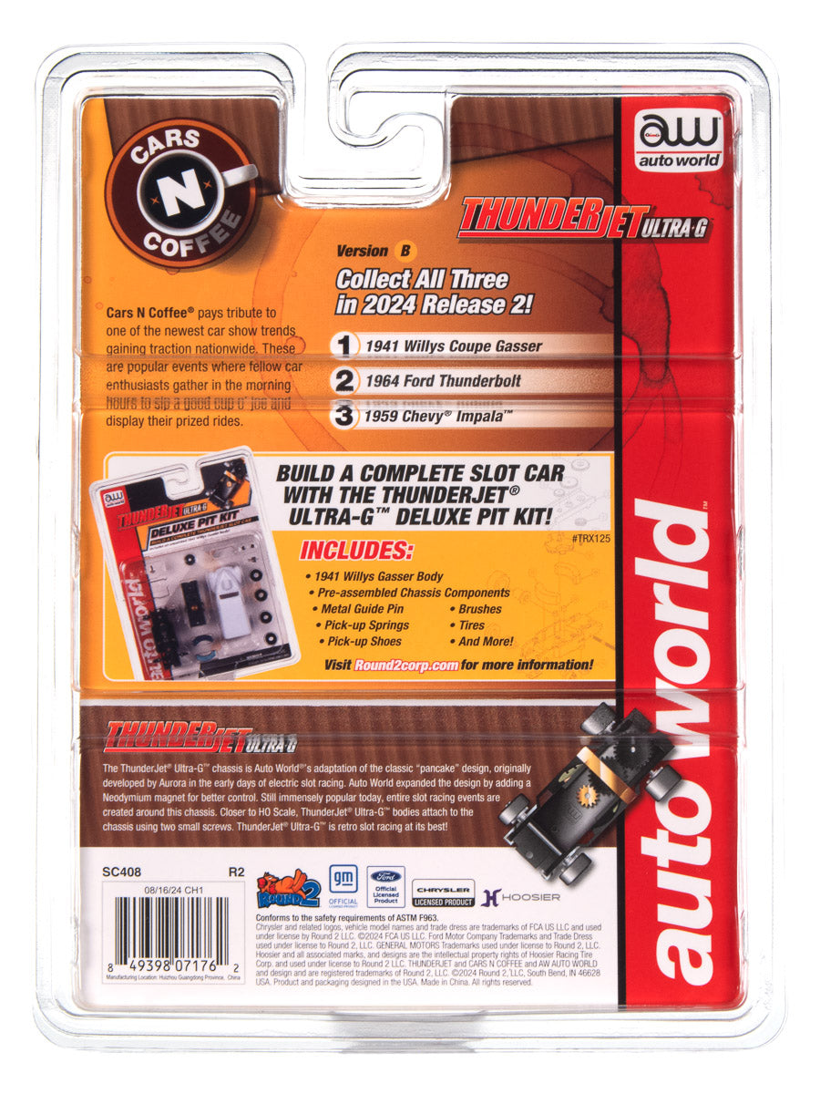 Auto World Thunderjet 1964 Ford Thunderbolt - Prairie Bronze HO Scale Slot Car