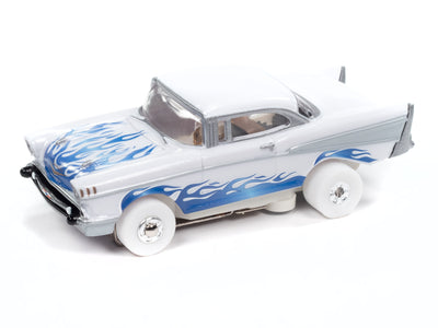 Auto World Thunderjet 1957 Chevrolet Bel Air Lowrider (iWheels) HO Scale Slot Car