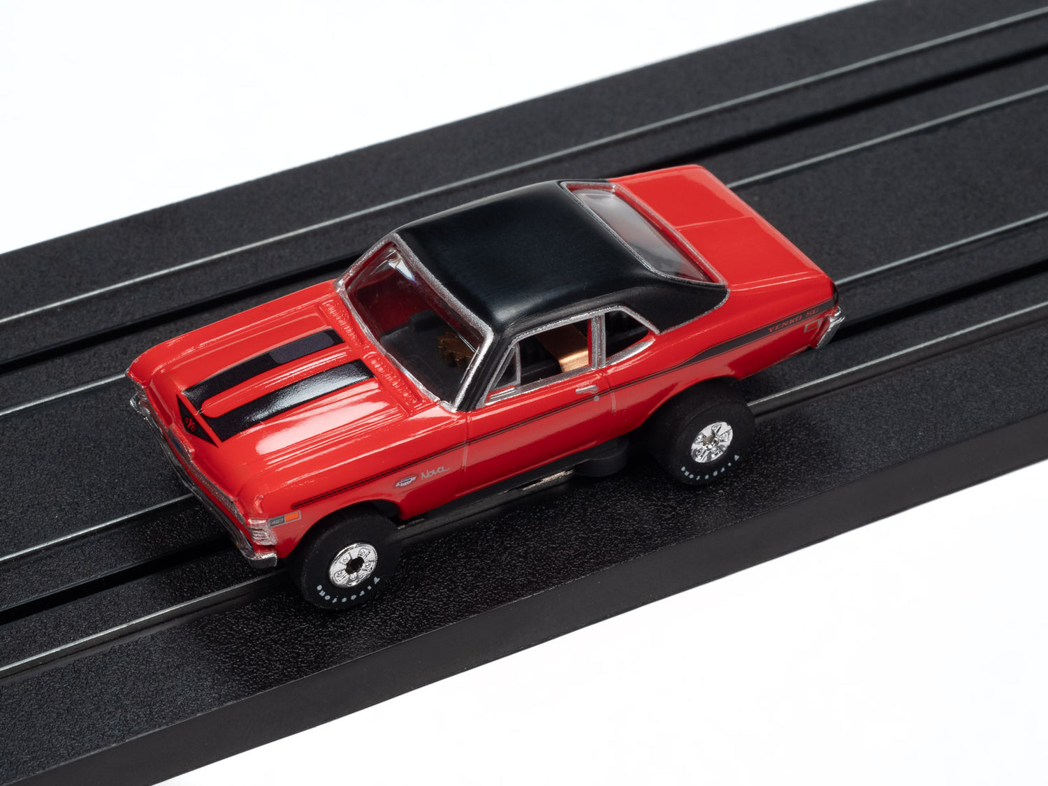 Auto World Thunderjet 1969 Chevy Nova (Red) HO Scale Slot Car