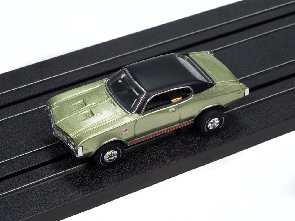 Auto World Thunderjet 1972 Buick GS (Green) HO Scale Slot Car