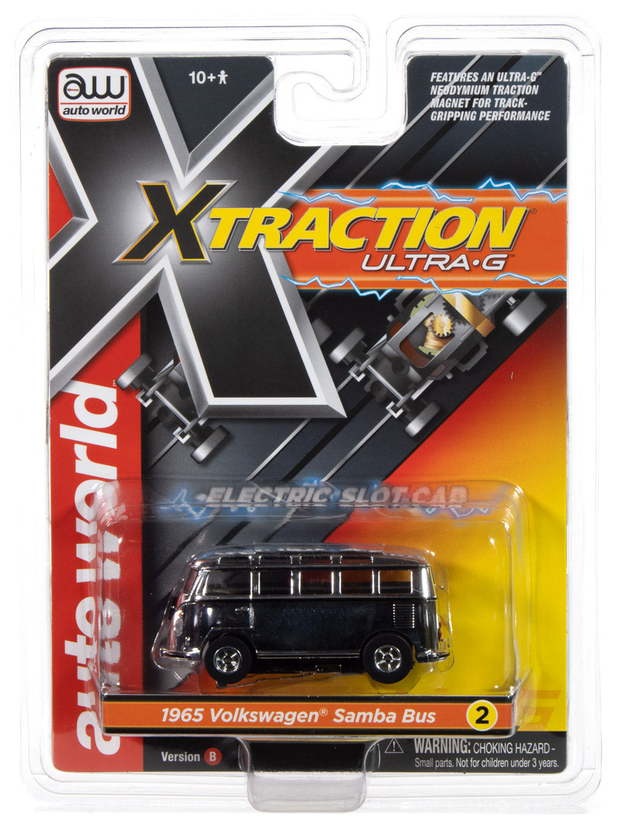 Auto World Xtraction 1965 VW Samba Bus (Chrome) HO Scale Slot Car