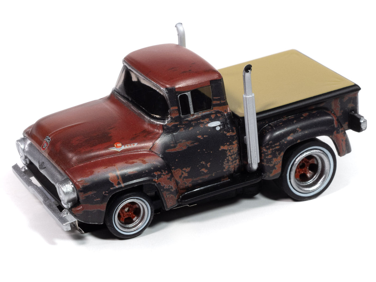 Auto World 4Gear 1956 Ford F100 Pickup (Rusted) HO Scale Slot Car