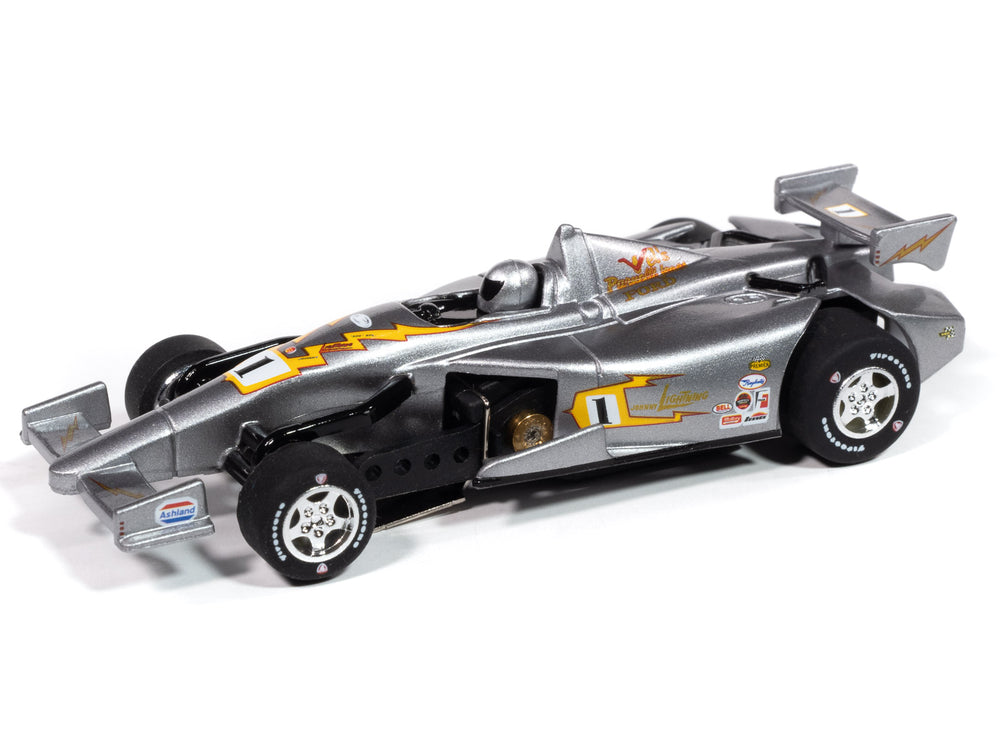 Auto World Super III 2014 Indy Car Johnny Lightning Special #1 (Gray) HO Scale Slot Car