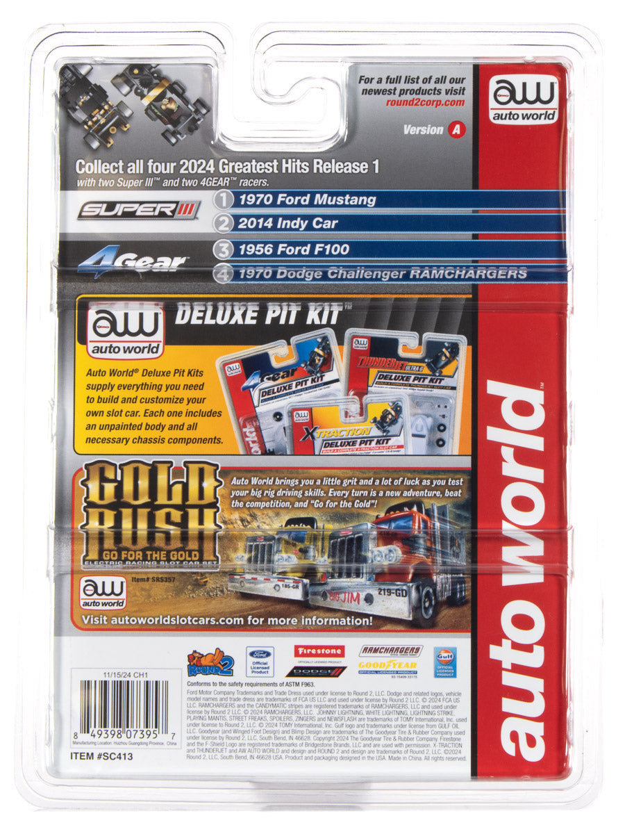 Auto World 4Gear 1956 Ford F100 Pickup (Red) HO Scale Slot Car