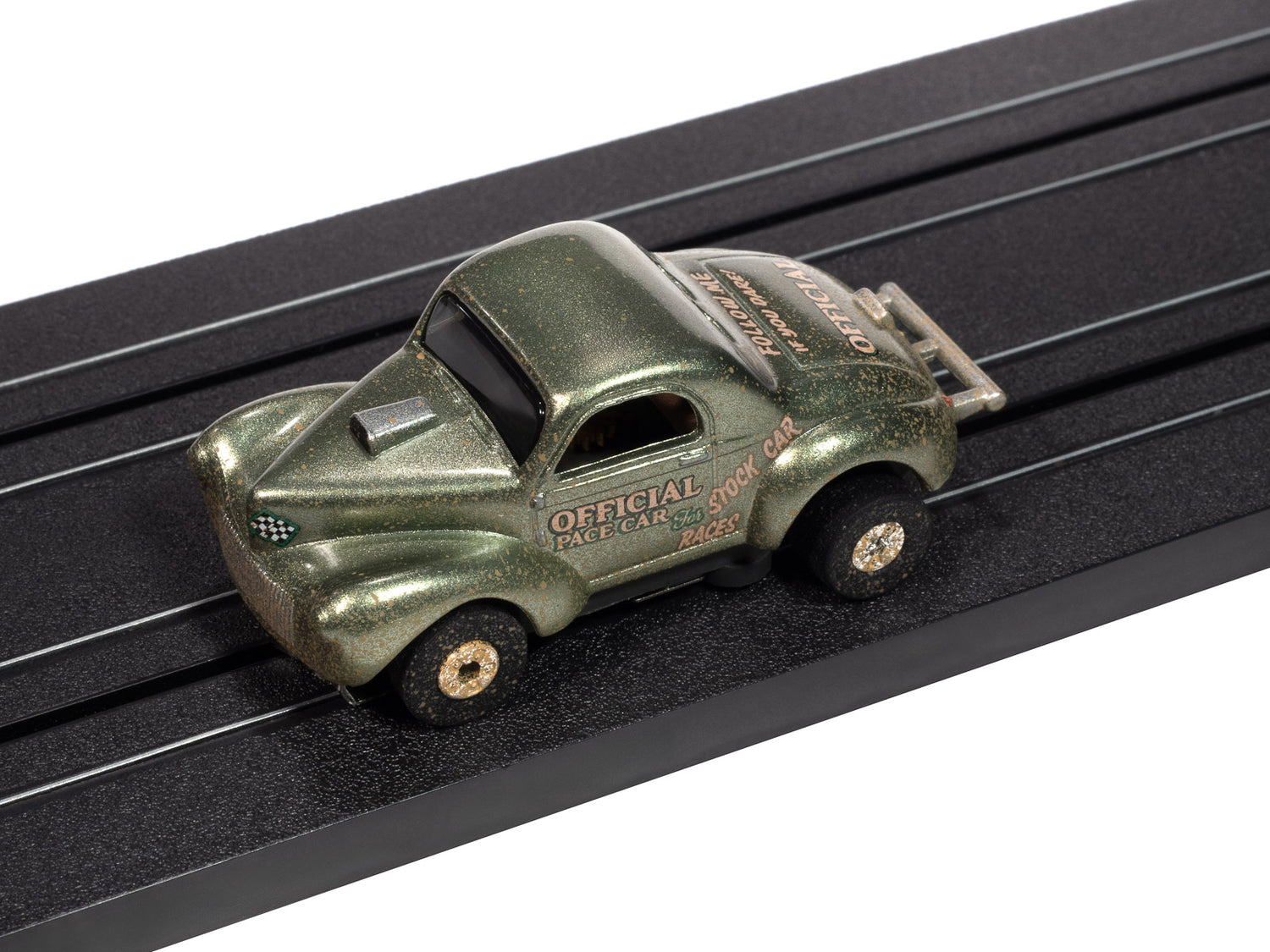 Auto World Thunderjet 1941 Willys Coupe (Green) HO Scale Slot Car