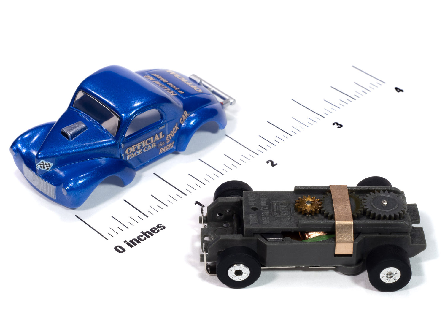 Auto World Thunderjet 1941 Willys Coupe (Blue) HO Scale Slot Car