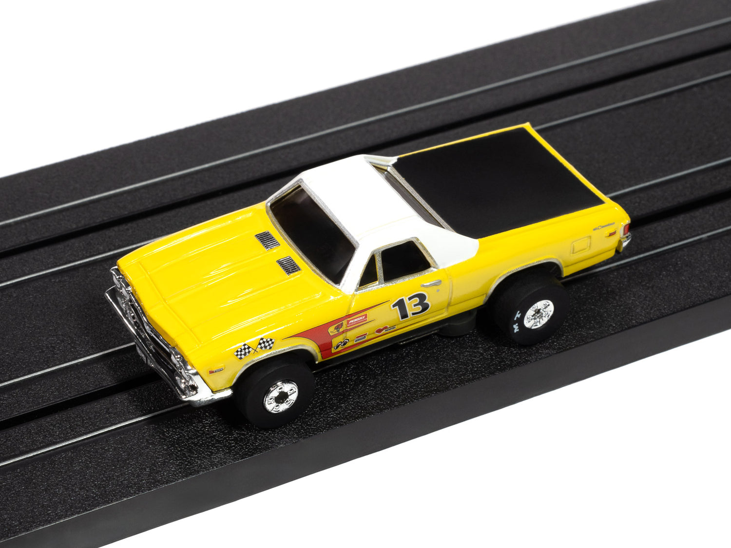 Auto World Thunderjet 1969 Chevy El Camino (Yellow) HO Scale Slot Car