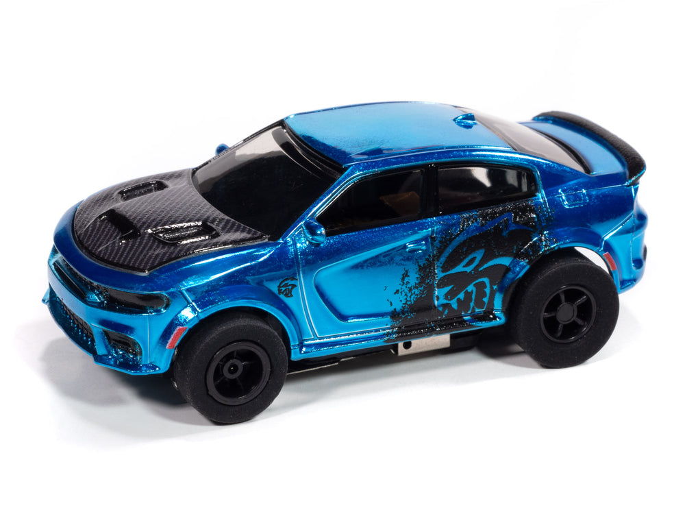 Auto World Xtraction 2021 Dodge Charger SRT Hellcat Redeye (Blue) HO Scale Slot Car