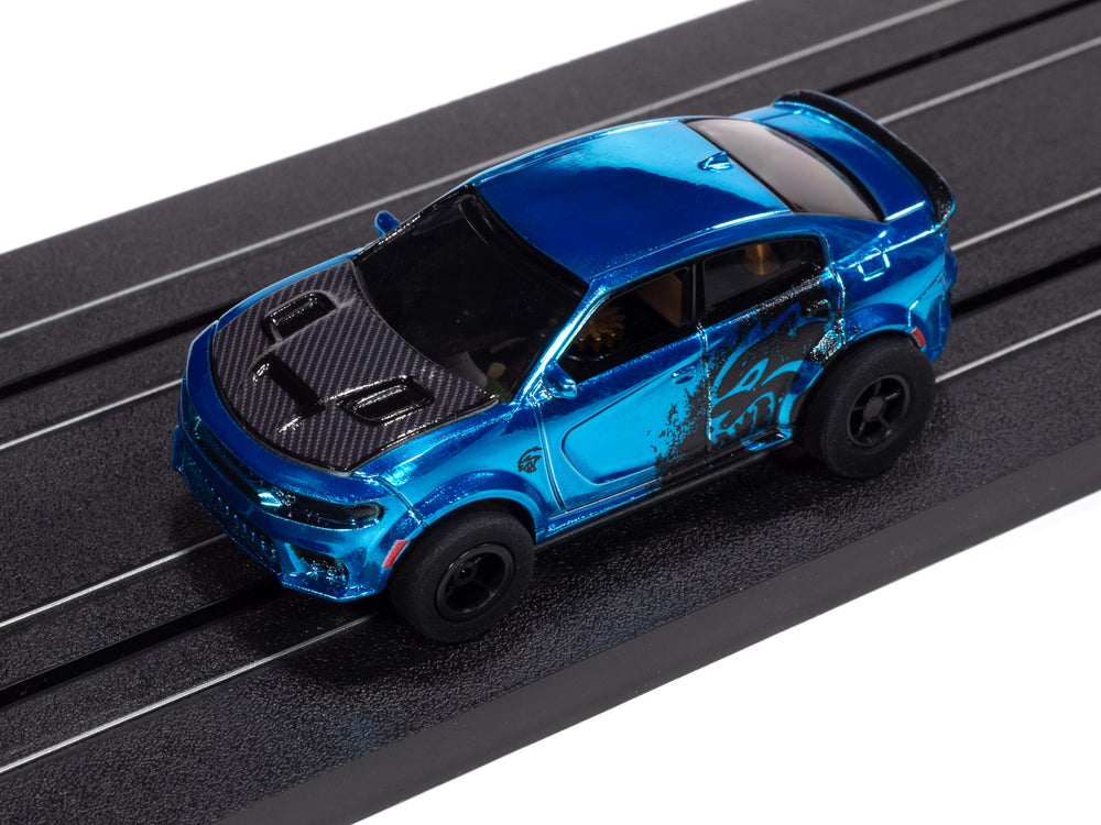 Auto World Xtraction 2021 Dodge Charger SRT Hellcat Redeye (Blue) HO Scale Slot Car