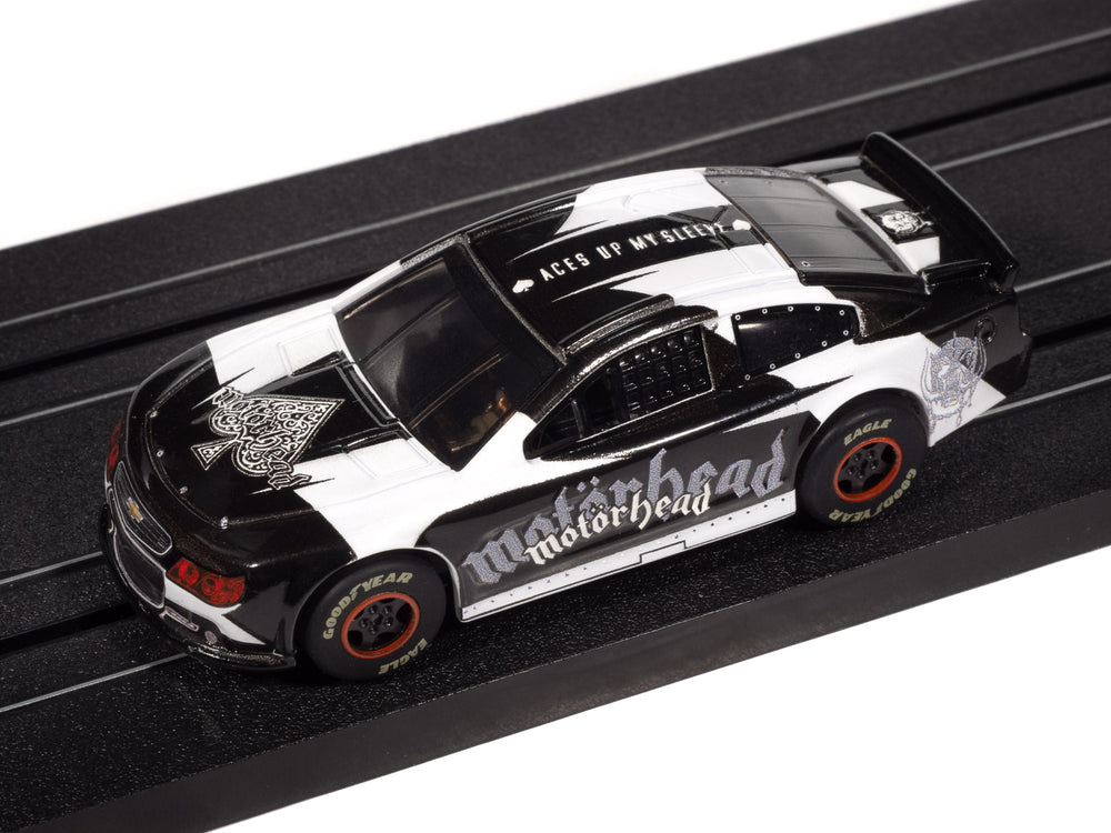 "PRE-ORDER" Auto World Super III 2015 Chevy SS Motorhead (White/Black) HO Scale Slot Car (DUE FEBRUARY 2026)