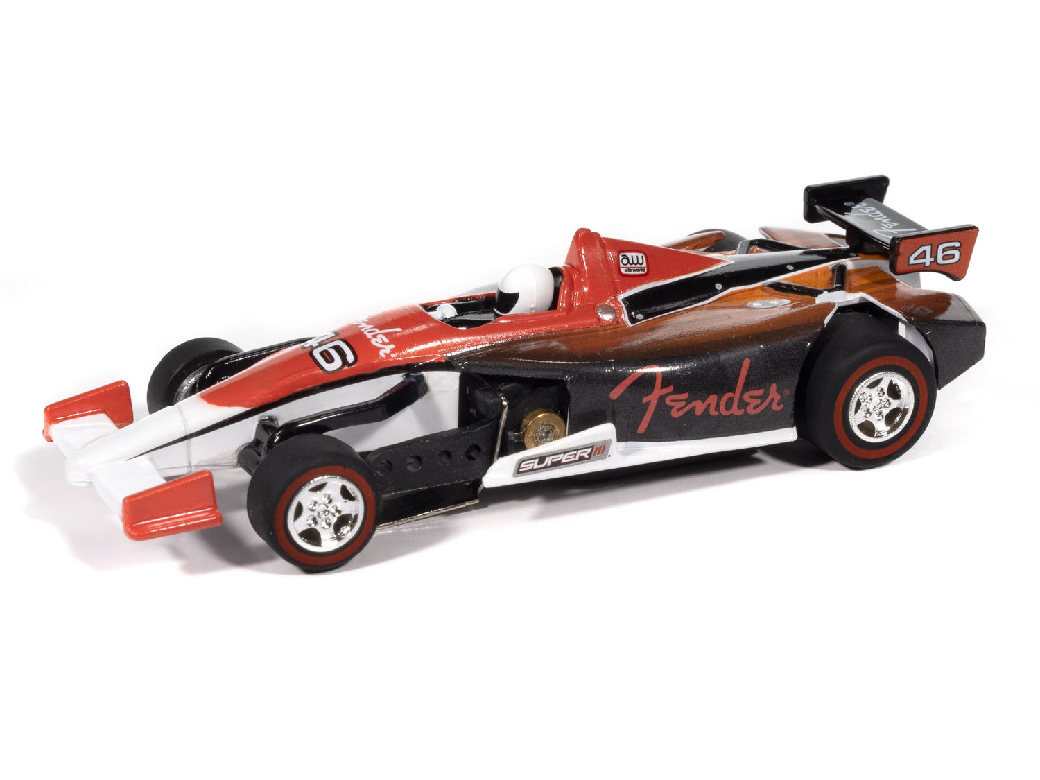 "PRE-ORDER" Auto World Super III Indy Car Fender (Red Top) HO Scale Slot Car (DUE FEBRUARY 2026)