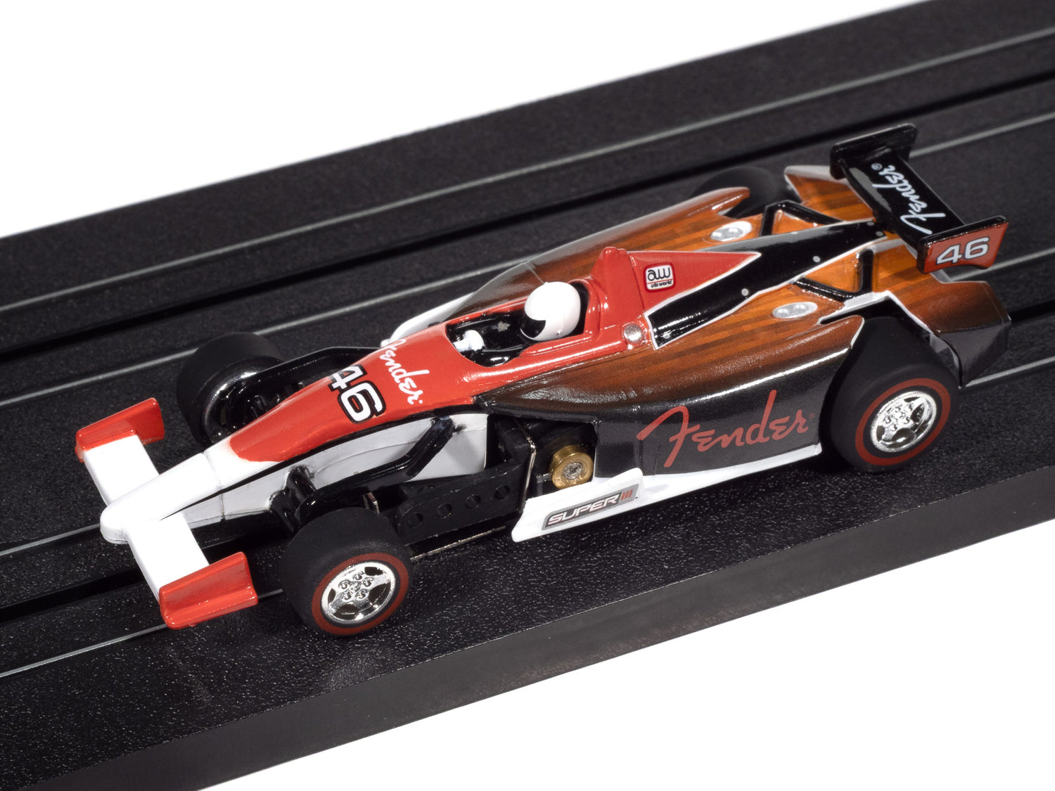 "PRE-ORDER" Auto World Super III Indy Car Fender (Red Top) HO Scale Slot Car (DUE FEBRUARY 2026)