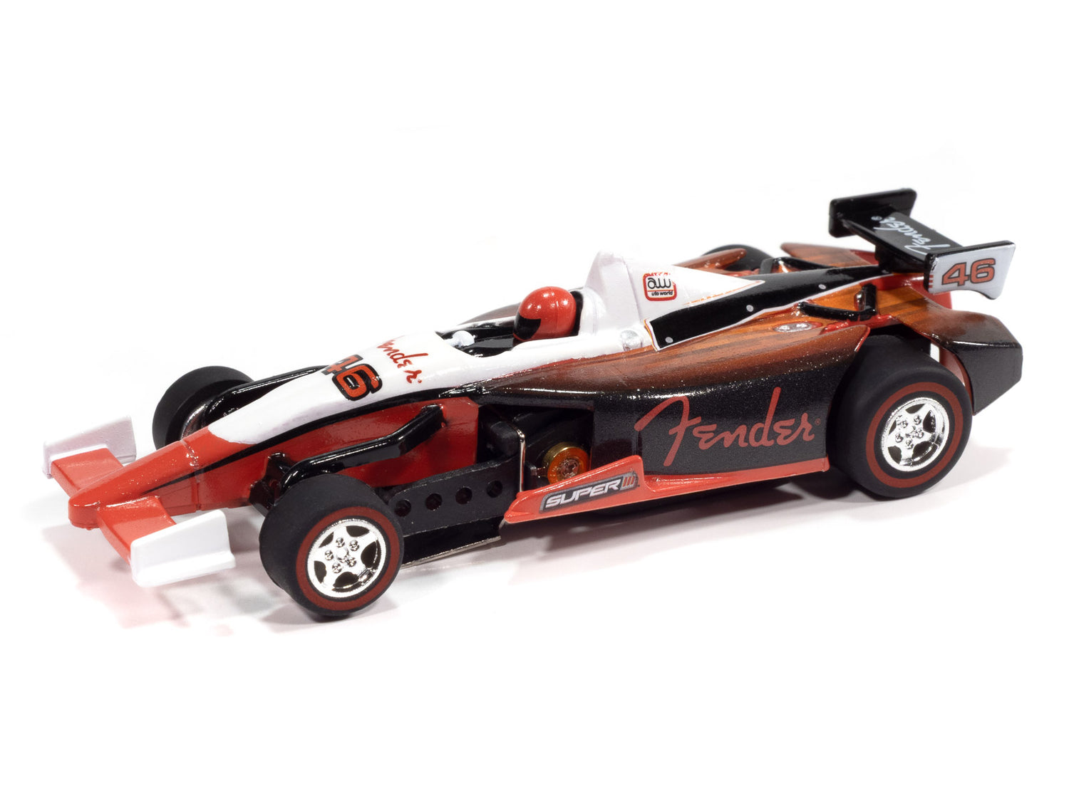 "PRE-ORDER" Auto World Super III Indy Car Fender (White Top) HO Scale Slot Car (DUE FEBRUARY 2026)