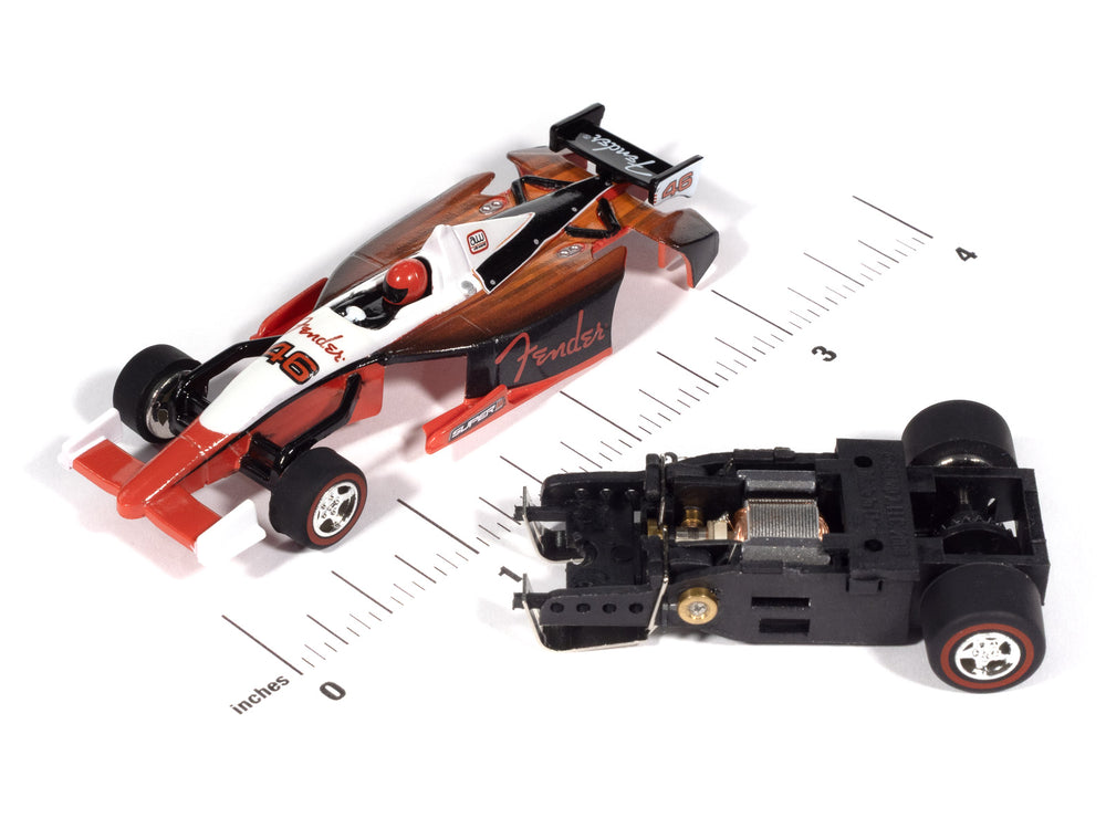 Auto World Super III Indy Car Fender (White Top) HO Scale Slot Car - Auto World Store