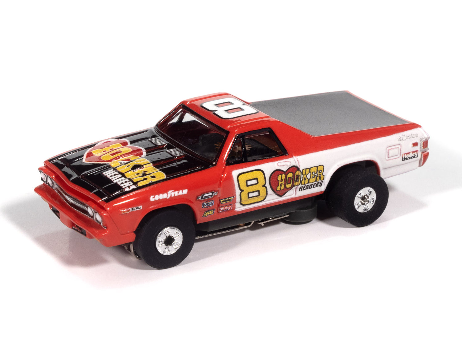 "PRE-ORDER" Auto World Thunderjet 1969 Chevy El Camino (Red & White) HO Scale Slot Car (DUE MARCH 2026) - Auto World Store