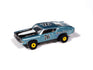 Auto World Thunderjet 1968 Ford Torino (Teal, Black, & White) HO Scale Slot Car