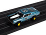 Auto World Thunderjet 1968 Ford Torino (Teal, Black, & White) HO Scale Slot Car