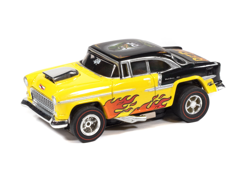"PRE-ORDER" Auto World Xtraction 1955 Chevy Bel Air Rat Fink Version A (Orange) HO Scale Slot Car (DUE OCTOBER 2026)