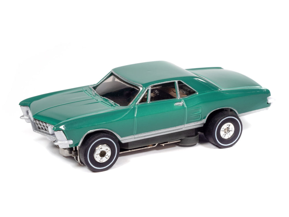 "PRE-ORDER" Auto World Thunderjet 1963 Buick Riviera (Green) HO Scale Slot Car (DUE AUGUST 2026)