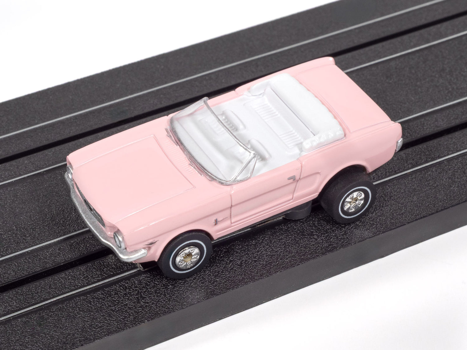 "PRE-ORDER" Auto World Thunderjet 1965 Ford Mustang (Pink) HO Scale Slot Car (DUE AUGUST 2026)