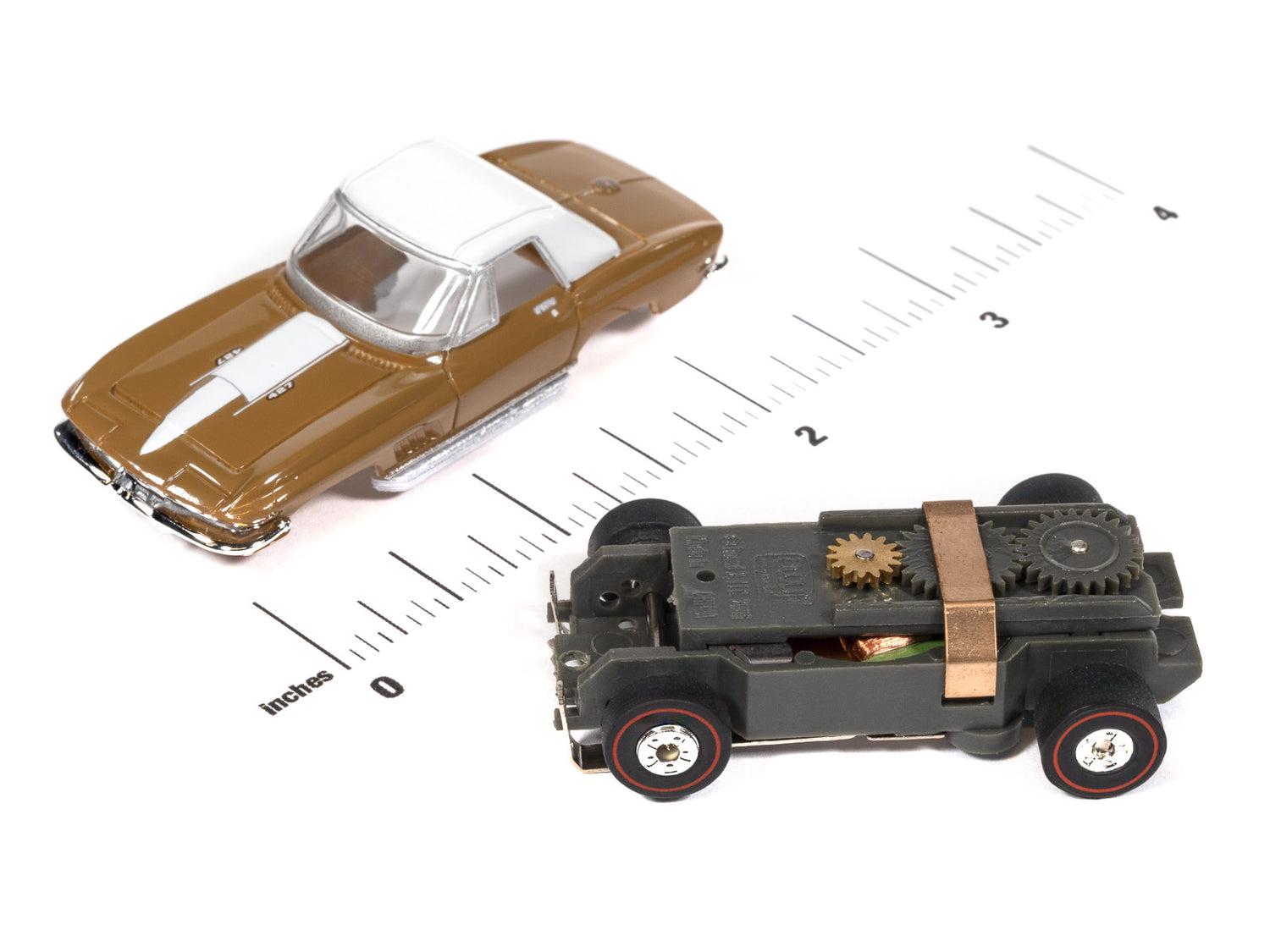 "PRE-ORDER" Auto World Thunderjet 1967 Chevy Corvette (Chocolate) HO Scale Slot Car (DUE AUGUST 2026)