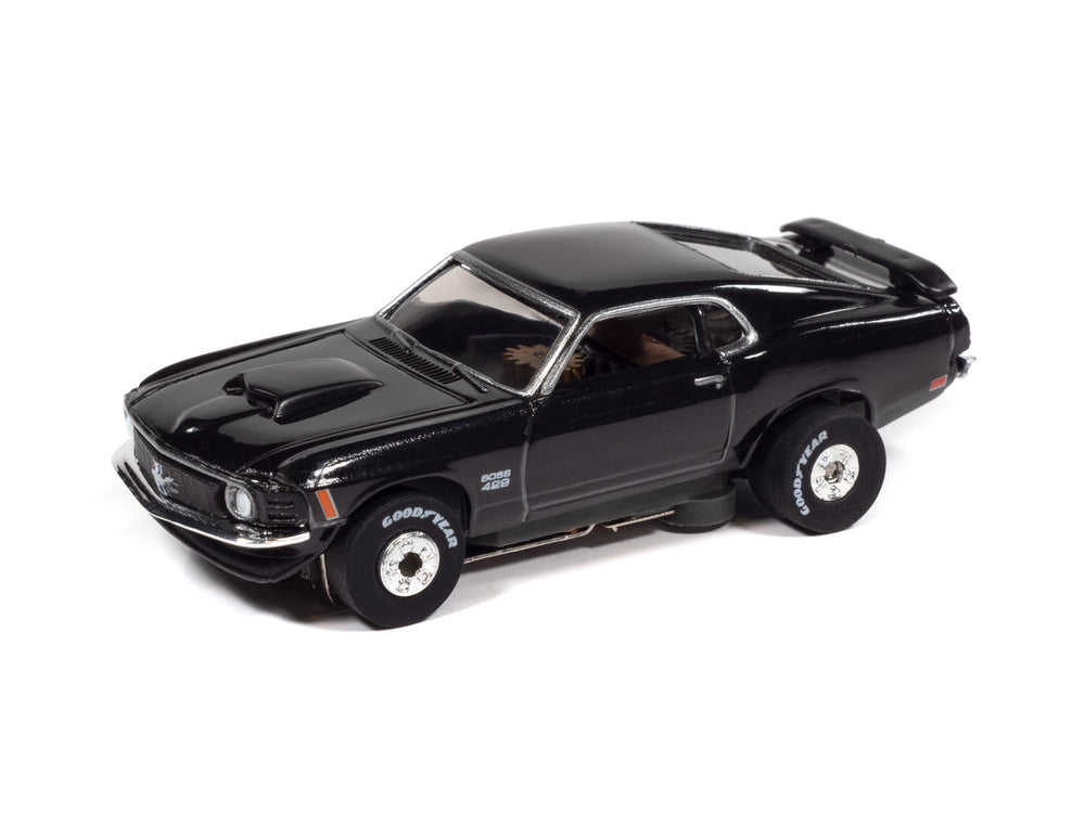 "PRE-ORDER" Auto World Thunderjet 1970 Ford Mustang Boss 429 Version A (Black) HO Scale Slot Car (DUE OCTOBER 2026)