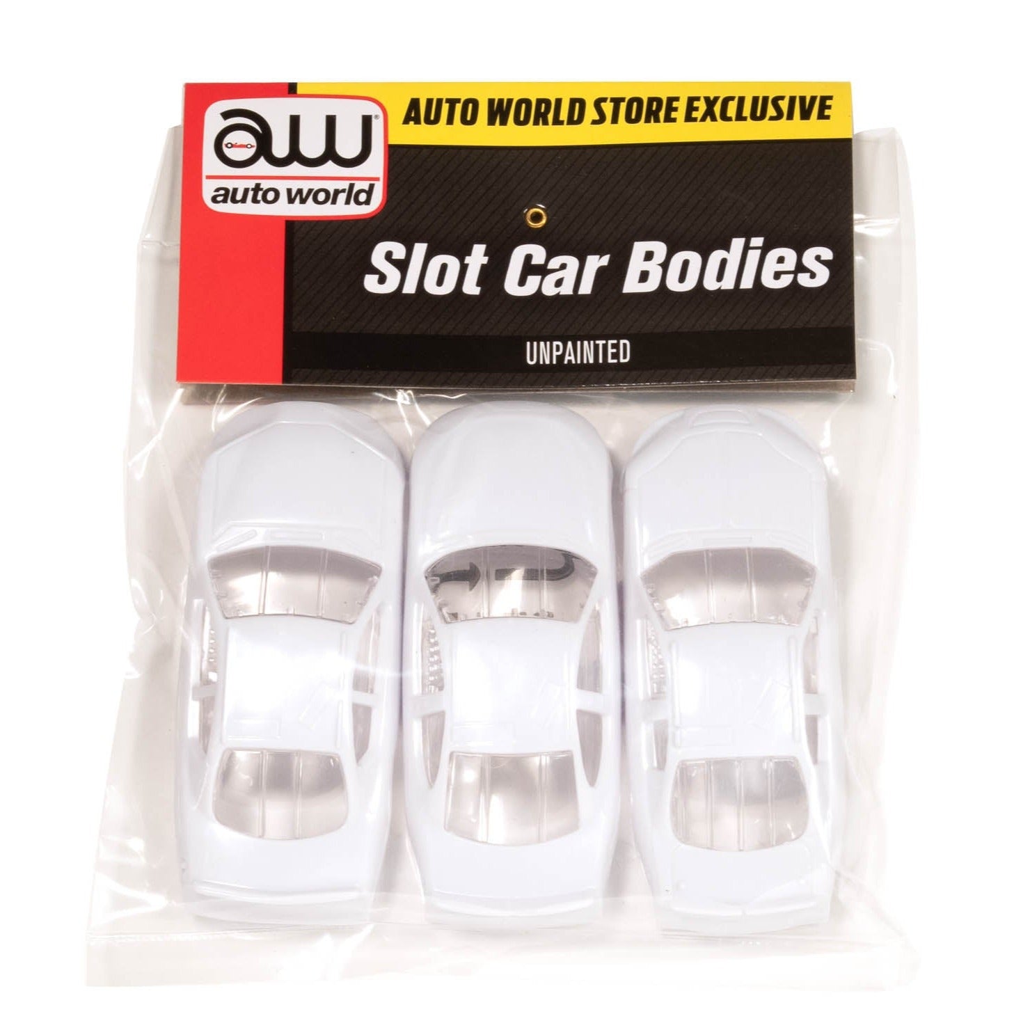 Auto World Super III '08 Stock Car HO Scale Unpainted Bodies (3-pack)