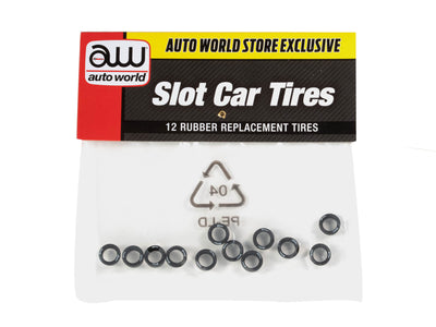 Auto World 4Gear Front Tires (HOOSIER) (12) HO Scale